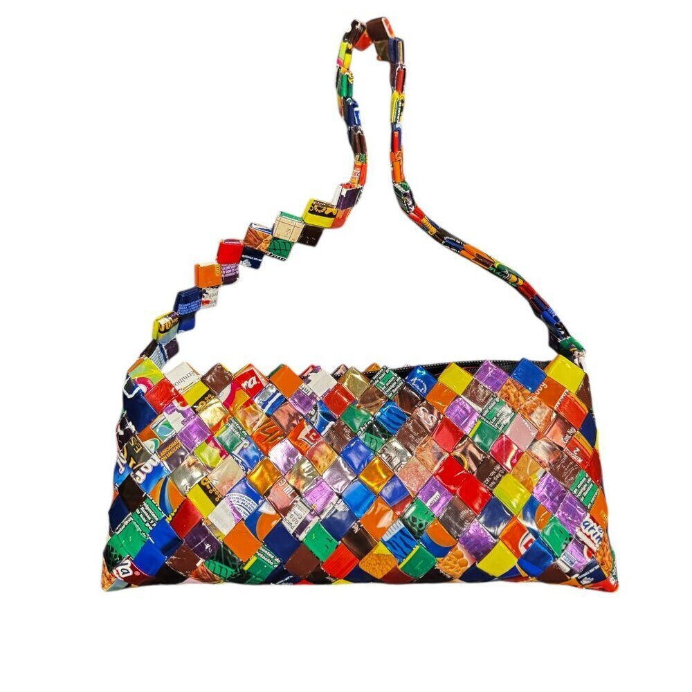 Vintage Y2K Candy Wrapper Purse — Mini Shoulder Bag — Pop Art Style
